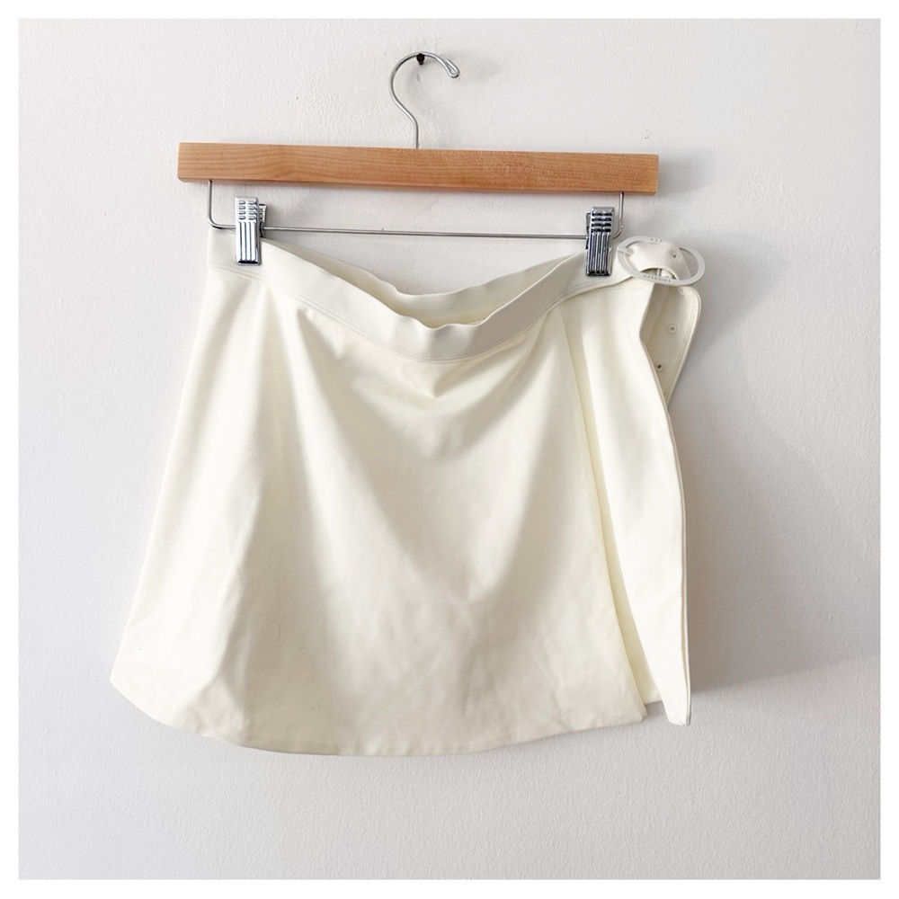 Medina Swimwear wrap skirt buckle ivory‎ cover up one size